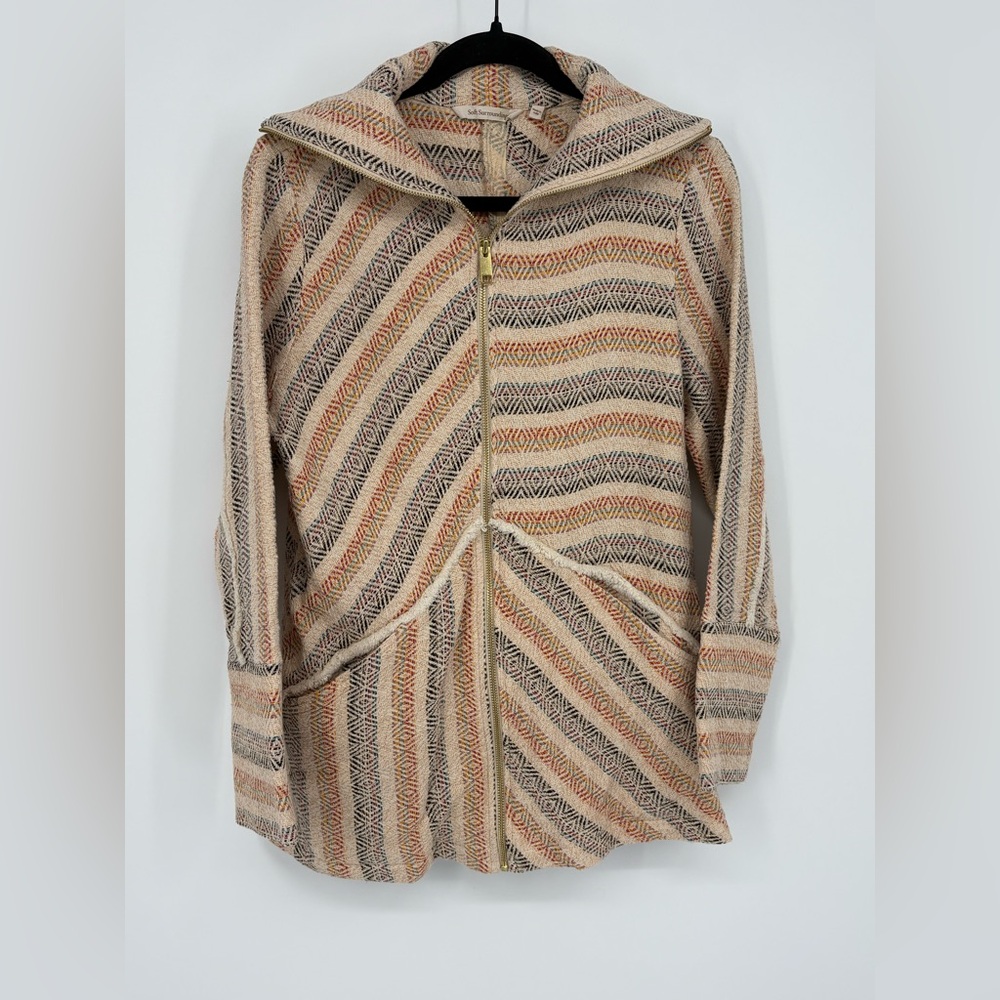 SOFT SURROUNDINGS Jacquard Cotton Multicolored Stripe Women’s Small